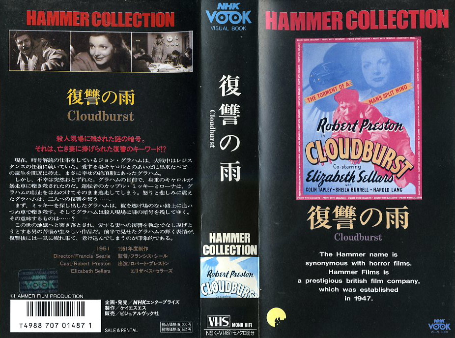 復讐の雨　VHSネットレンタル　ビデオ博物館　廃盤ビデオ専門店　株式会社Kプラス