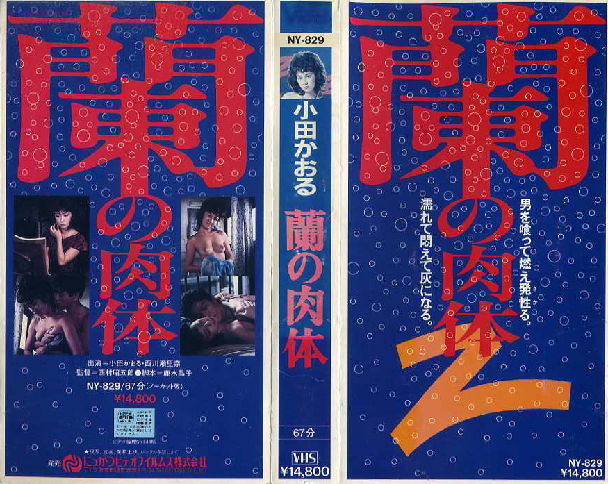 小田かおる　蘭の肉体　VHSネットレンタル　ビデオ博物館　廃盤ビデオ専門店　株式会社kプラス
